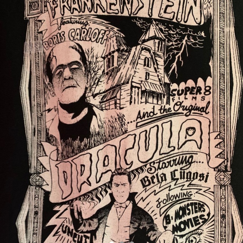 Brandy Melville Frankenstein & Dracula long sleeve